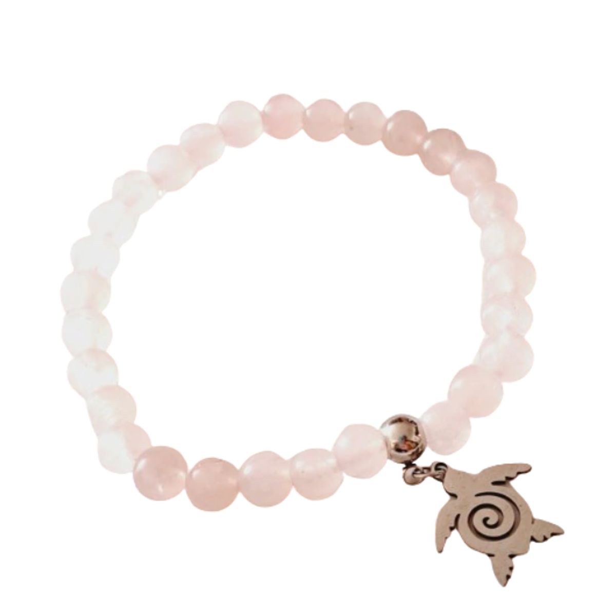 GENERICO - Pulsera de piedra cuarzo rosa