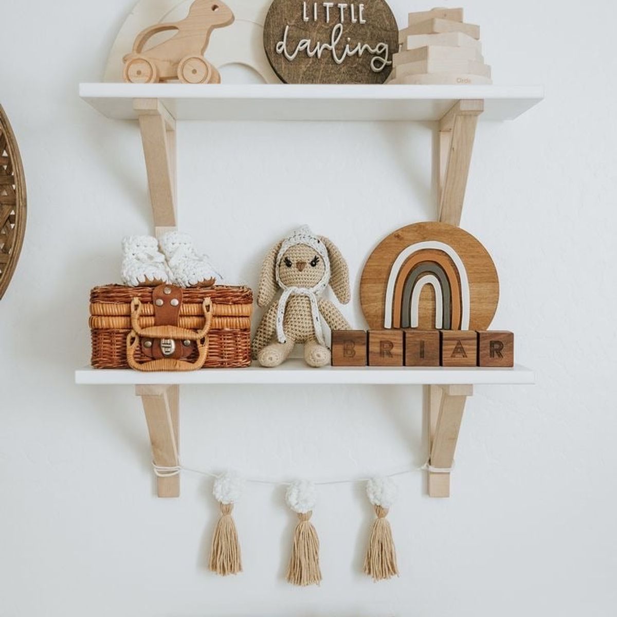 GENERICO - Par De Repisas Flotantes Nordicas 60cm