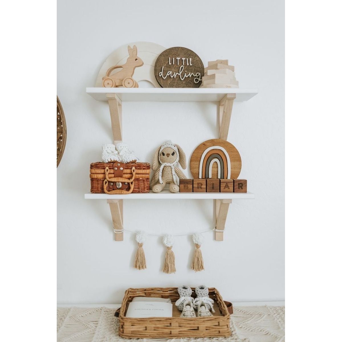 GENERICO - Par De Repisas Flotantes Nordicas 60cm