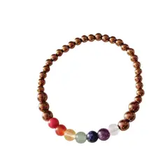 GENERICO - Pulsera de piedra Pulsera hematita de cobre