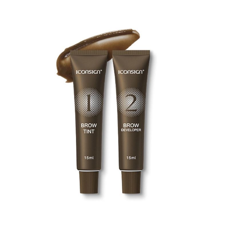 GENERICO - Tinte Semi Permanente Para Cejas y Pestañas Henna 15ml Castaño.