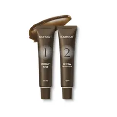 GENERICO - Tinte Semi Permanente Para Cejas y Pestañas Henna 15ml Castaño.
