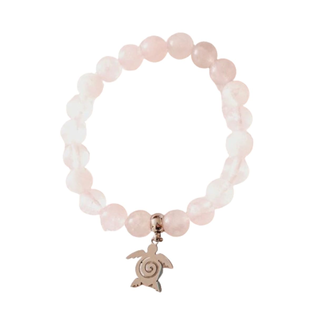 GENERICO - Pulsera de piedra natural cuarzo rosa