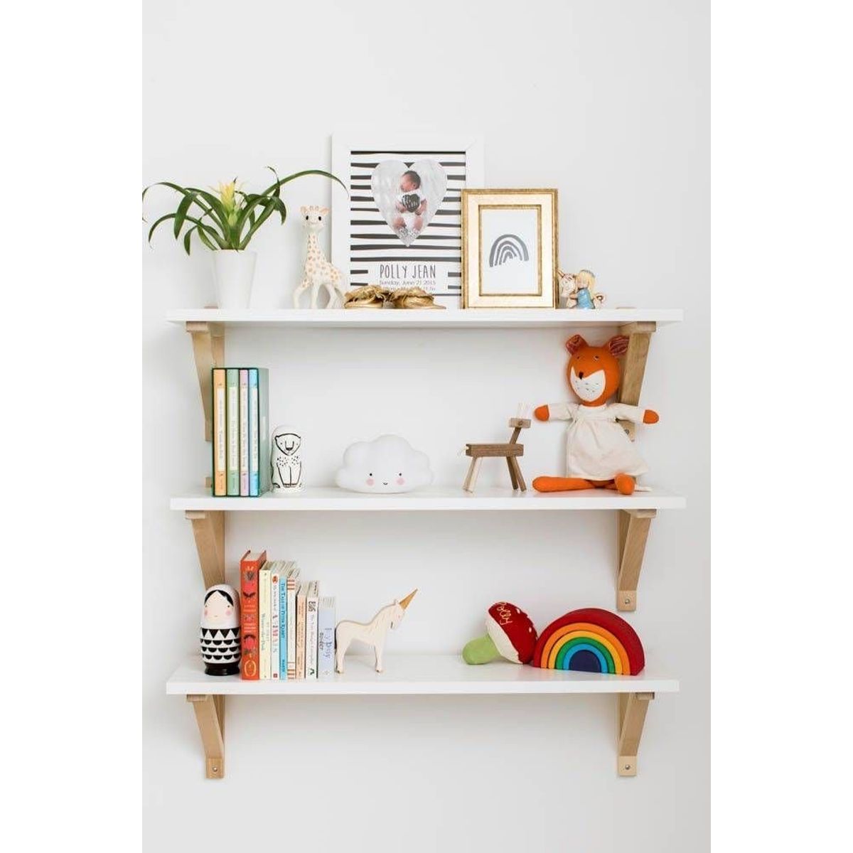 GENERICO - Set  De Repisas Flotantes Nordicas 40cm