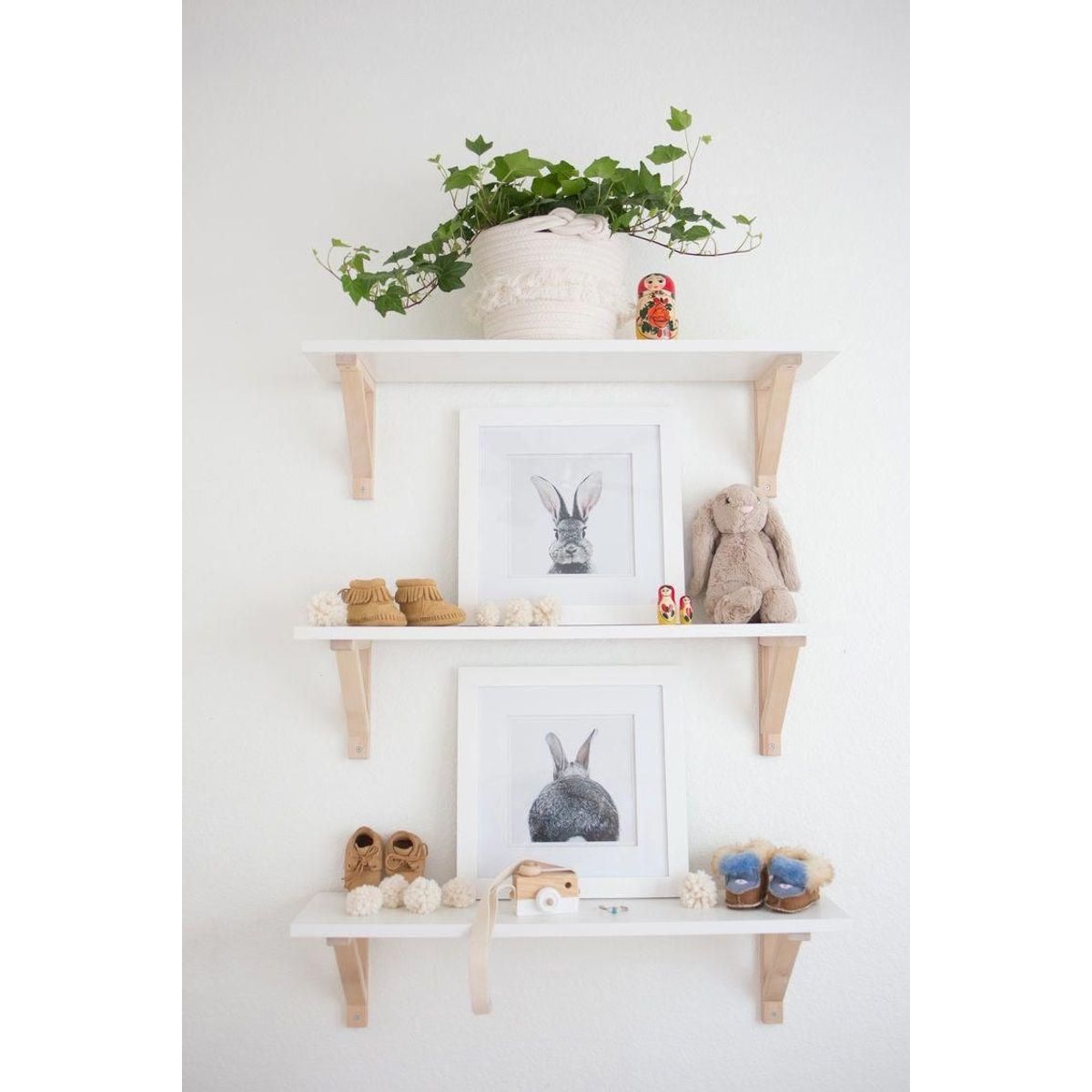 GENERICO - Set De Repisas Flotantes Nordica 50cm