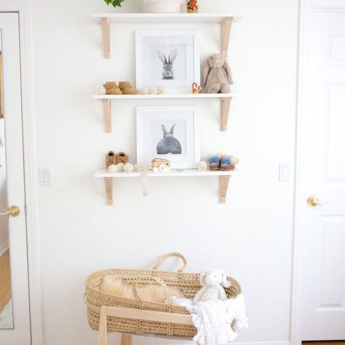 GENERICO - Set  De Repisas Flotantes Nordicas 60cm