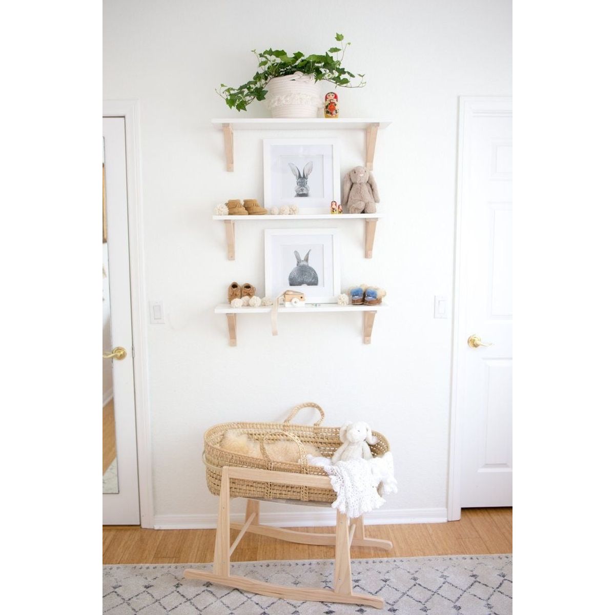 GENERICO - Set  De Repisas Flotantes Nordicas 60cm