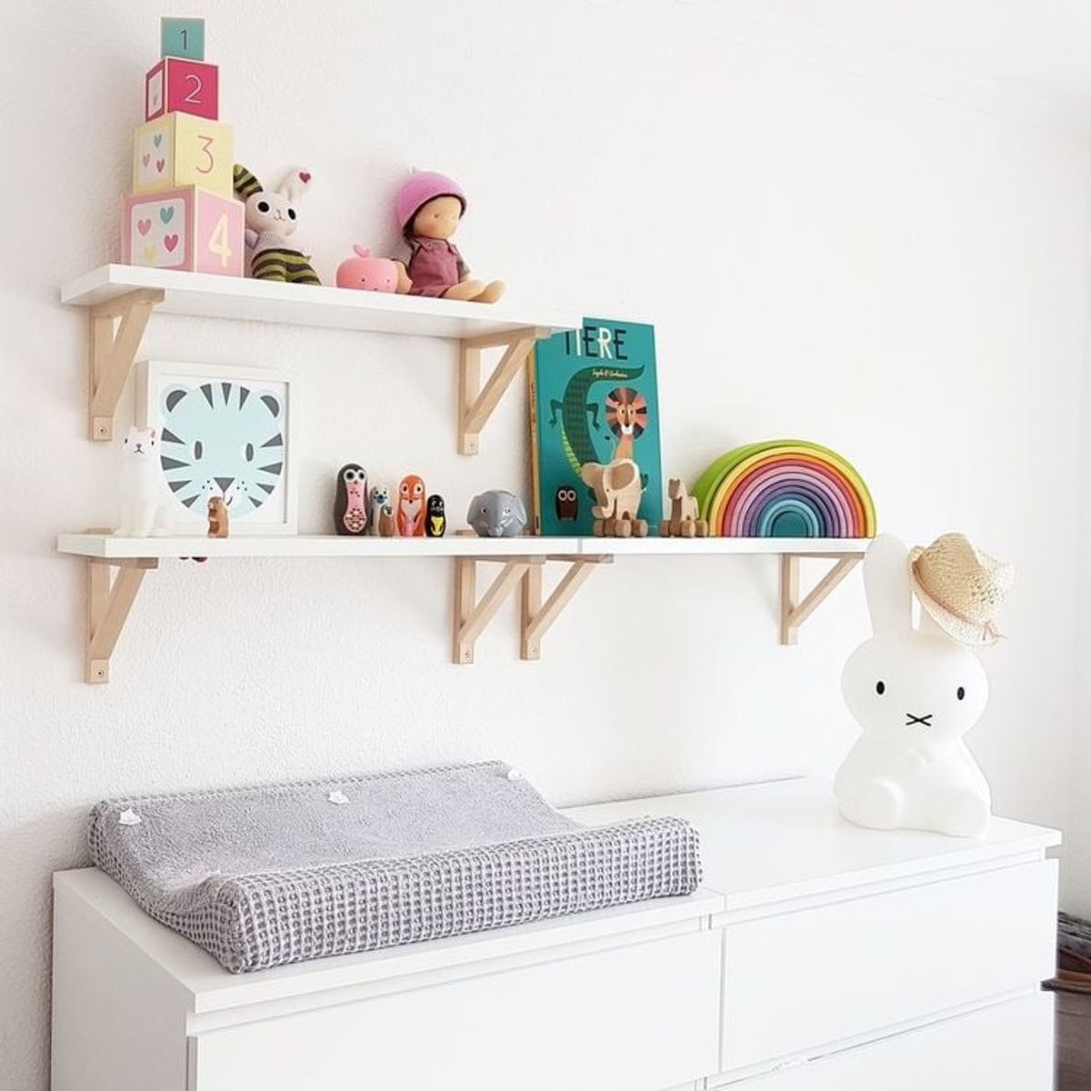 GENERICO - Set  De Repisas Flotantes Nordicas 70cm