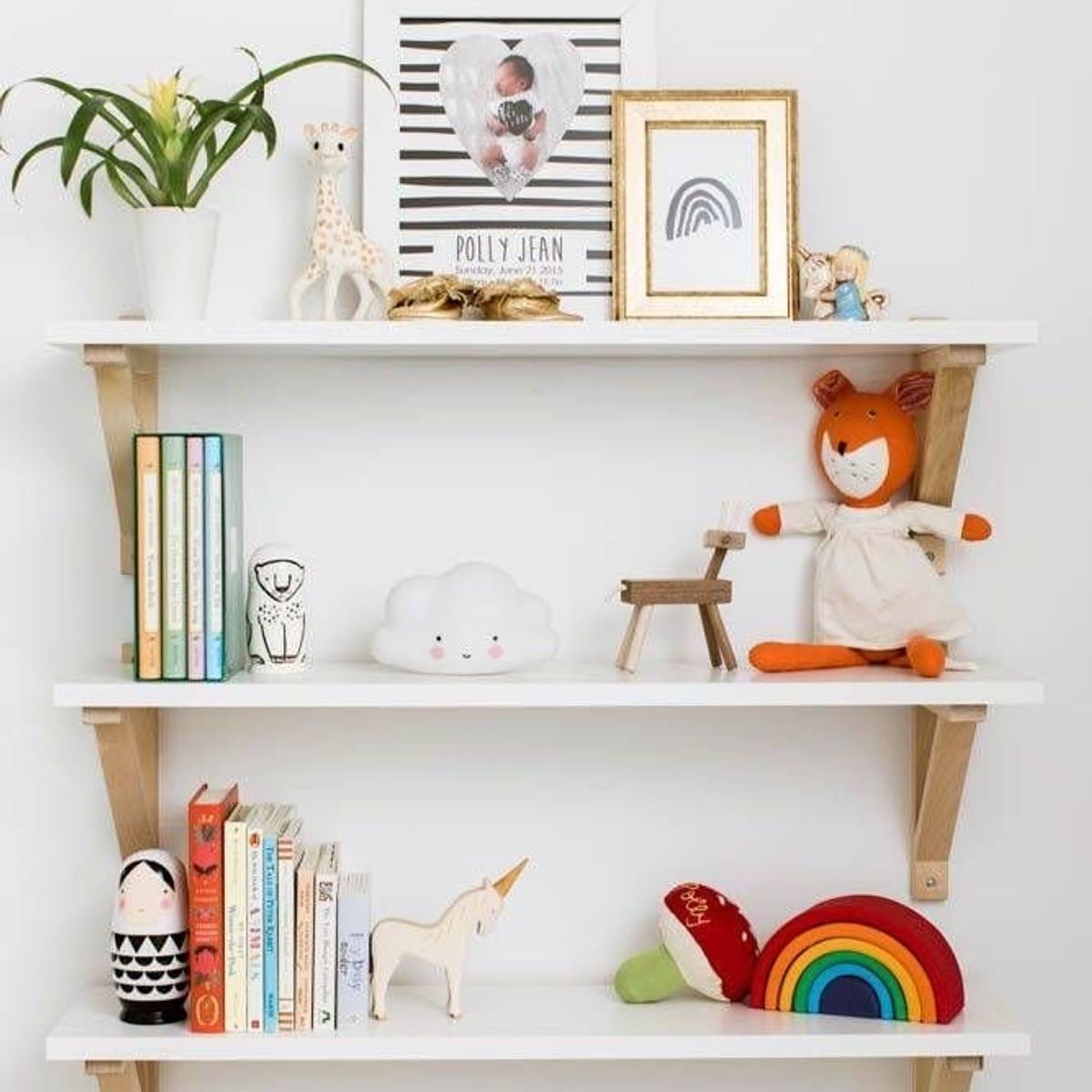 GENERICO - Set  De Repisas Flotantes Nordicas 90cm