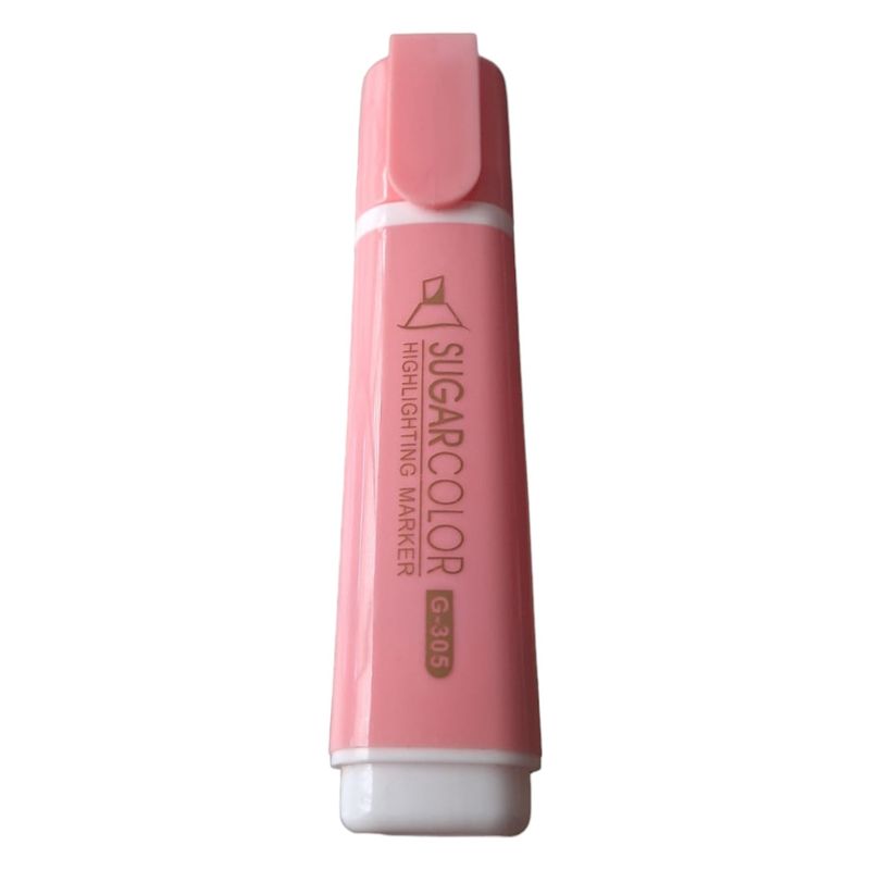 GENERICO - Destacador Rosado Pastel Punta Biselada
