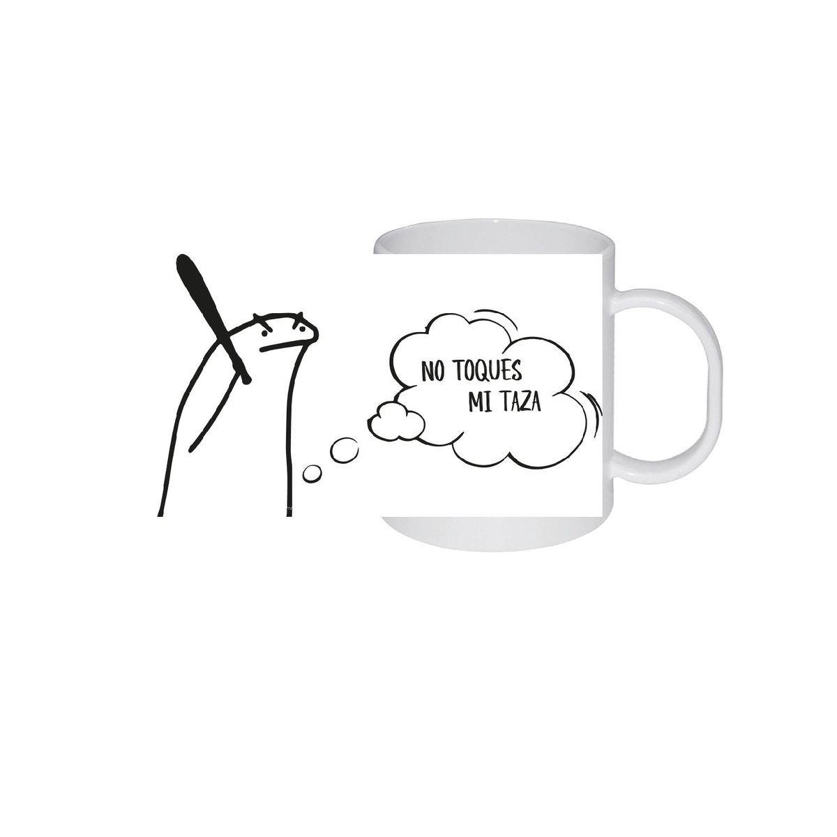 ORCA - Tazón Mug FLORK MEME CAFÉ    Natural