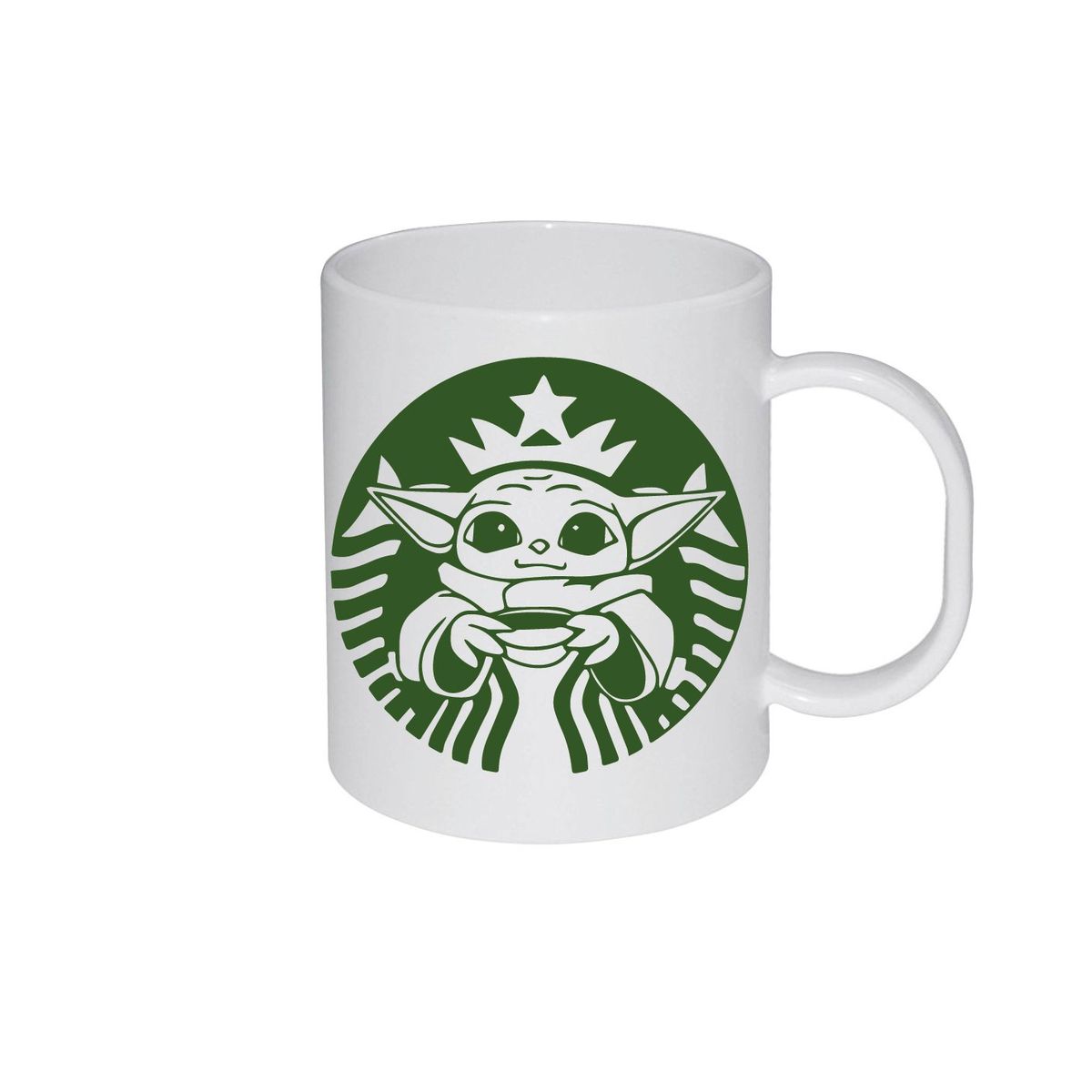 ORCA - Tazón Mug  CAFÉ LOVER  BABY YODA COFFEE STAR   Natural