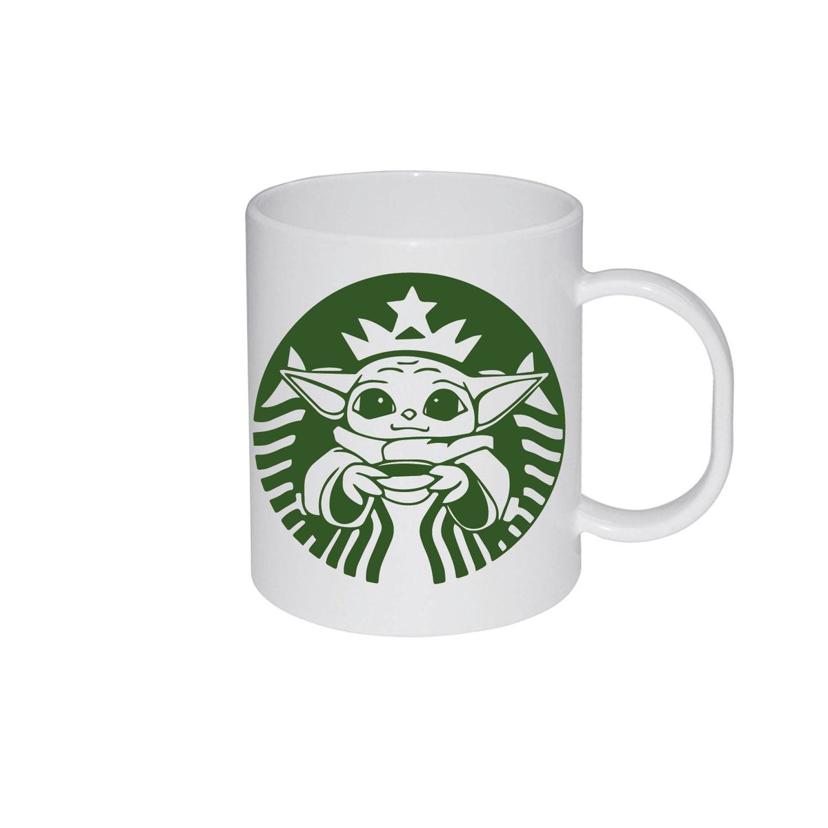 ORCA - Tazón Mug  CAFÉ LOVER  BABY YODA COFFEE STAR   Natural