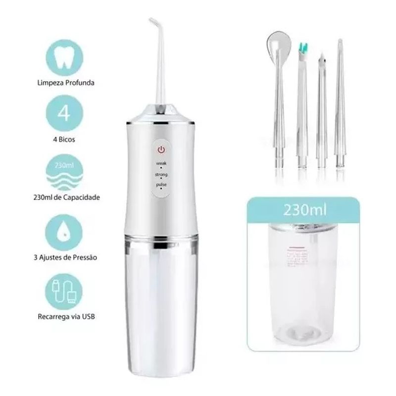 GENERICO - Irrigador Bucal Portátil Limpieza Dientes Usb