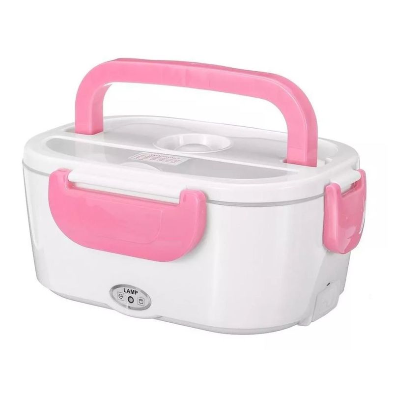 NEW LINE - Lonchera Calentadora Electrica Hot Lunch 220v 2 En 1 Rosa