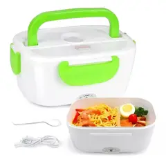 NEW LINE - Lonchera Calentadora Electrica Hot Lunch 220v 2 En 1 Verde