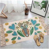 Bajada de cama Kilim de estilo etnico 60x90 cm 04