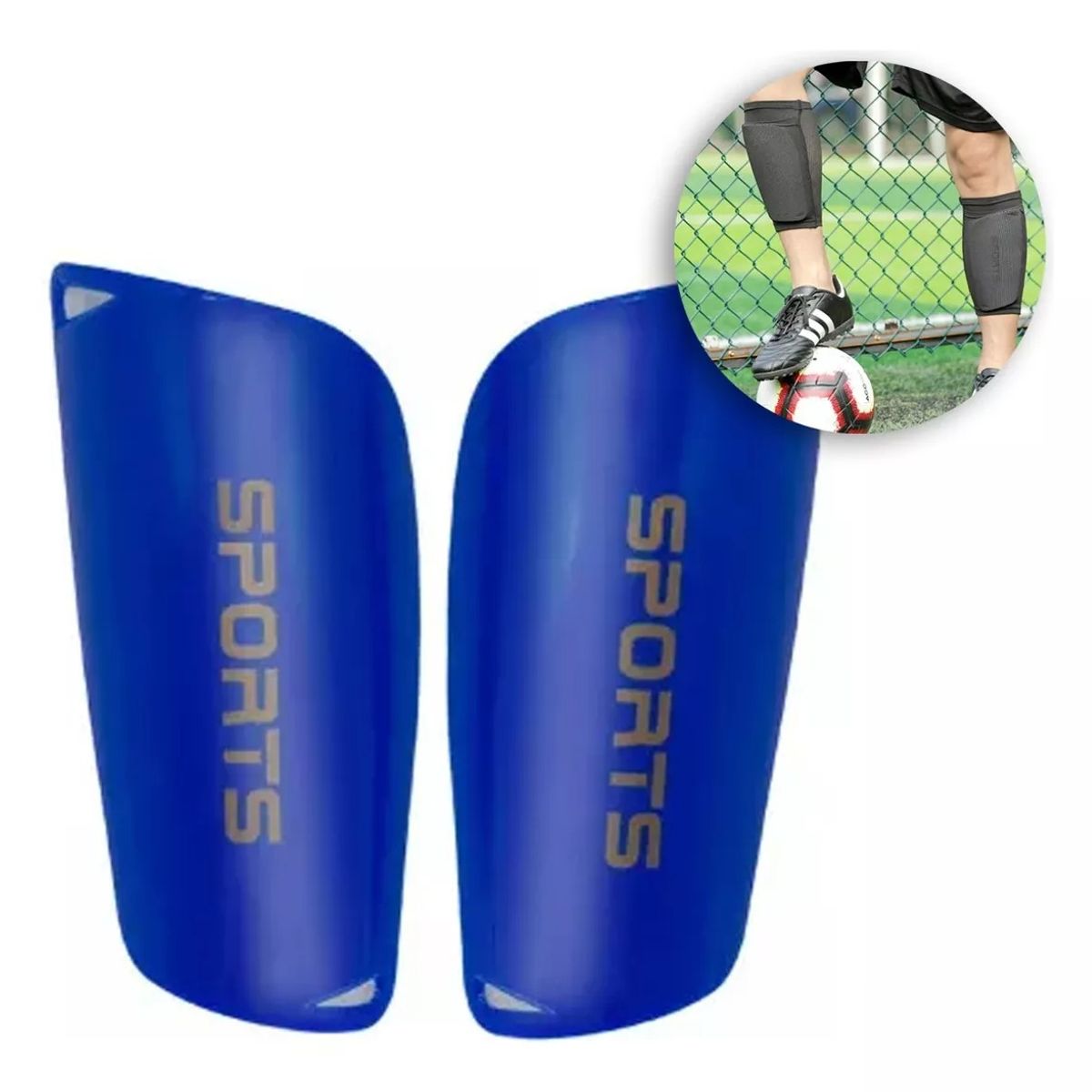 GENERICO - Canillera Espinillera Fútbol Hockey Protectoras Niño Large