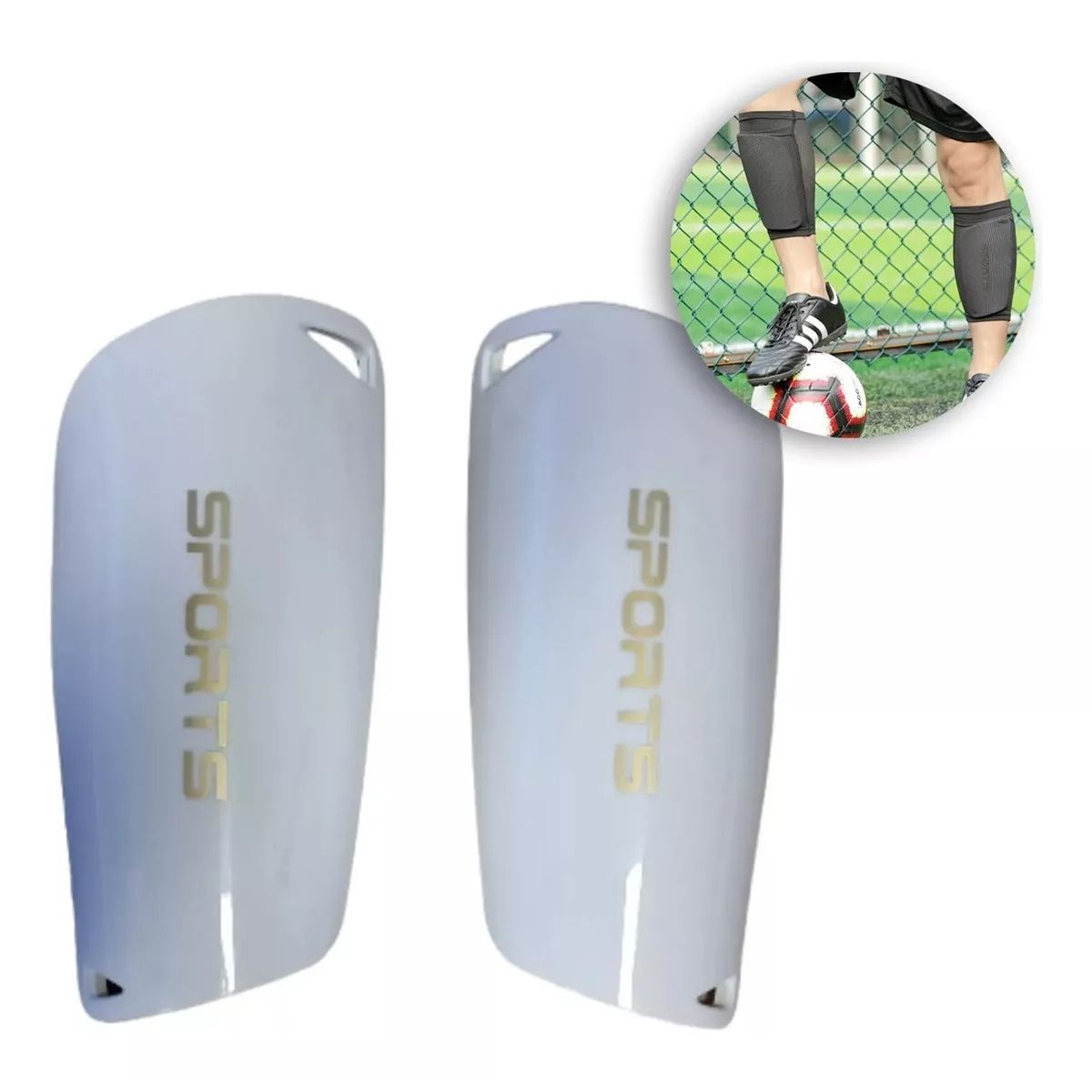 GENERICO - Canillera Espinillera Fútbol Hockey Protectoras Niño Mediano