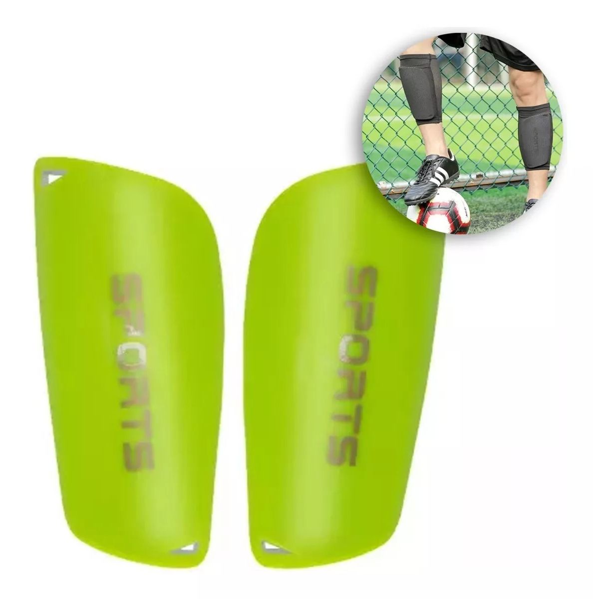 GENERICO - Canillera Espinillera Fútbol Hockey Protectoras Niño Mediano