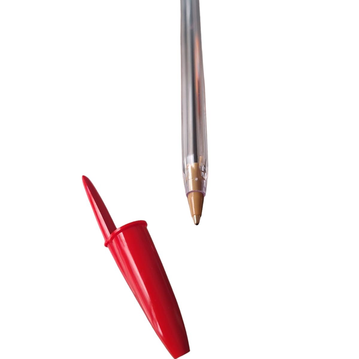 GENERICO - Lapiz Pasta Rojo Bic Cristal Pack 3 Unidades