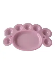 GENERICO - Mezclador 7 Posillos Tempera Plástico Rosado