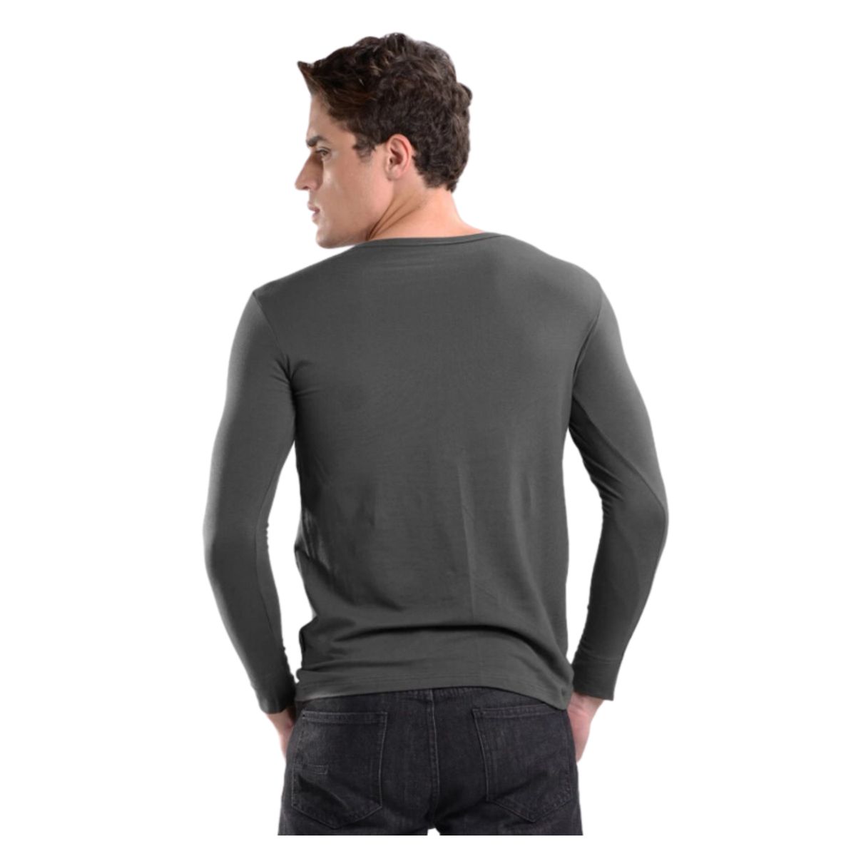 UTILISIMO - Pack 1 Camiseta Hombre Manga Larga Bambú