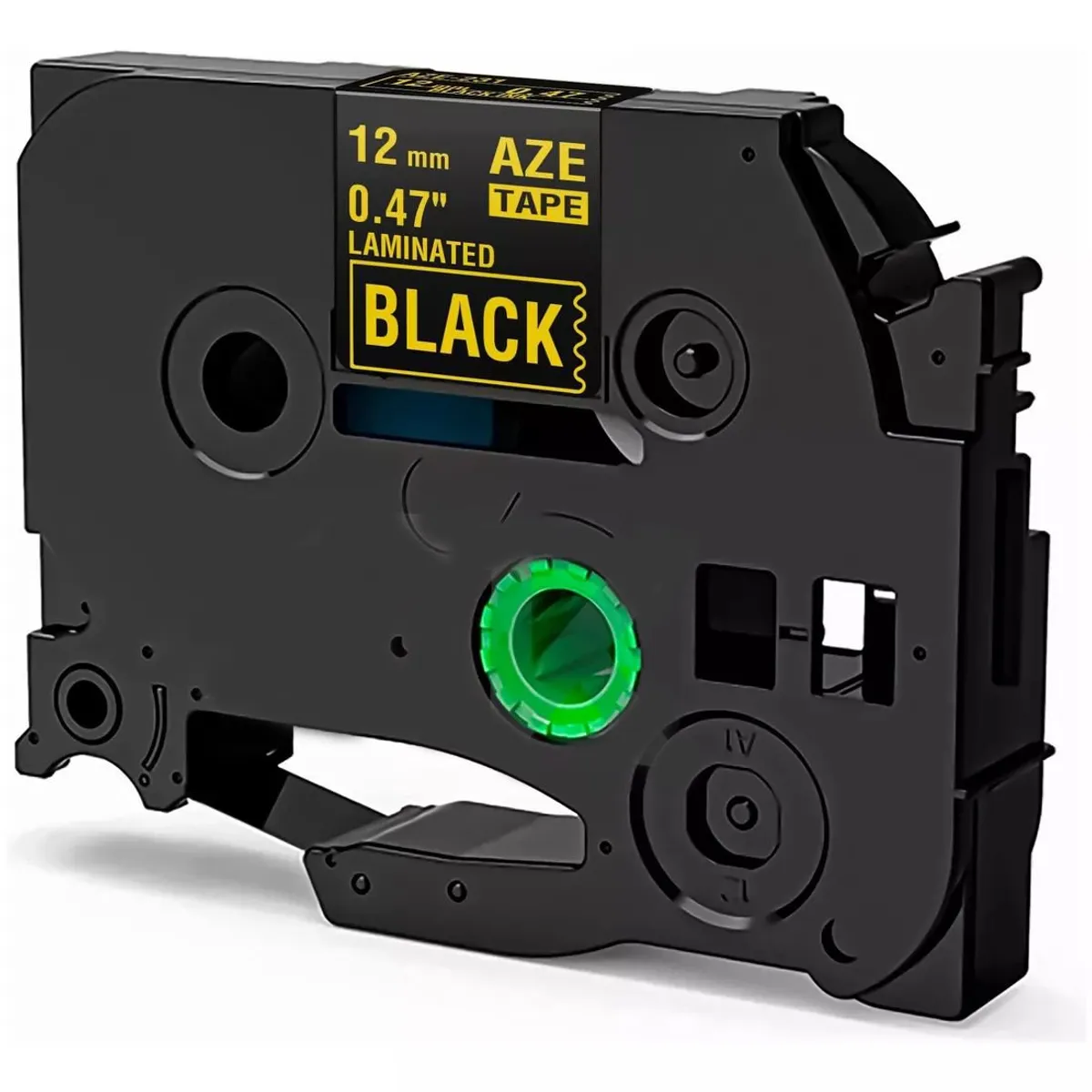 KUANGYE - Cinta Tze-334 Brother Alternativa 12mmx8m Dorado Sobre Negro