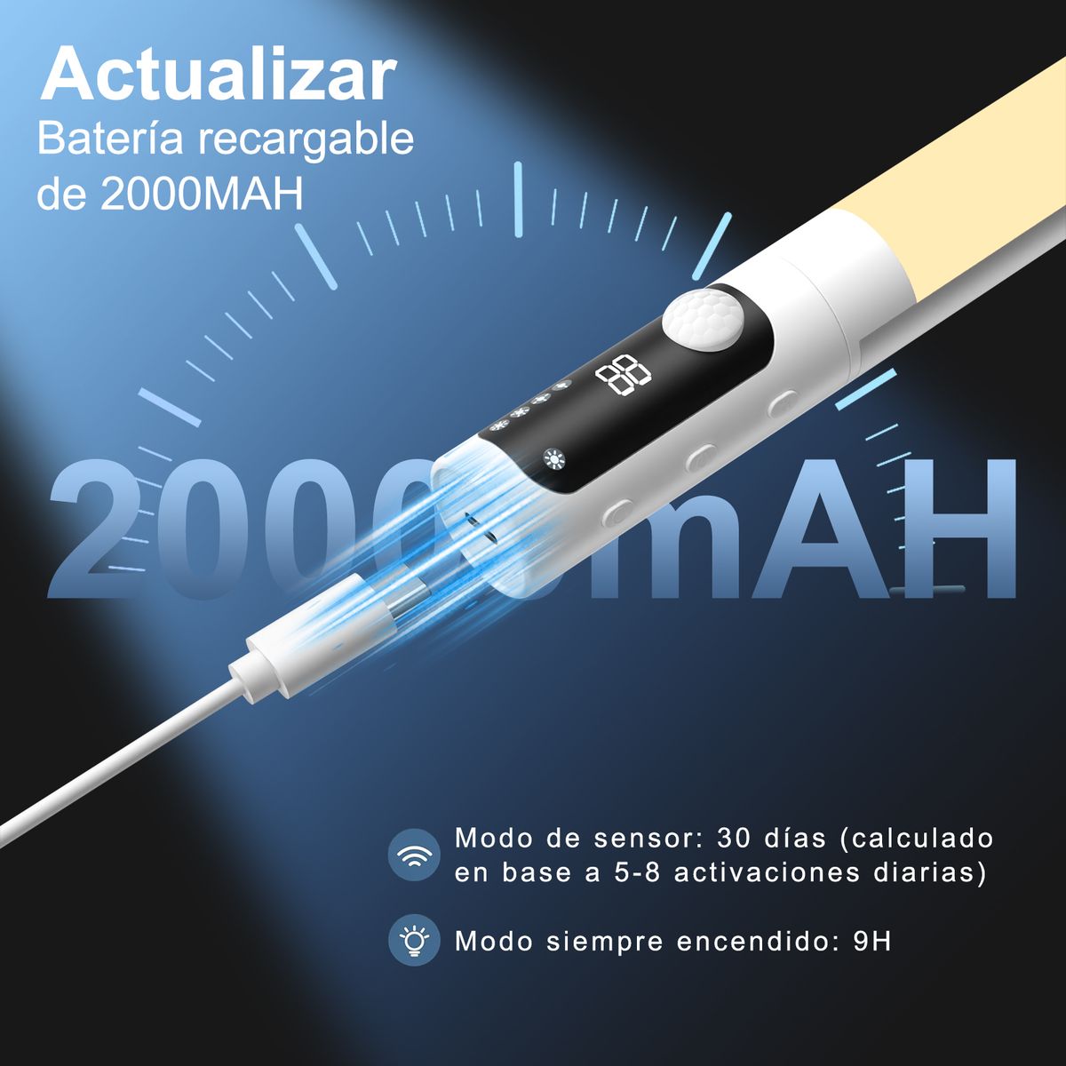 YAYKO - Luz Led Con Sensor  Barra Closet Baño Cocina