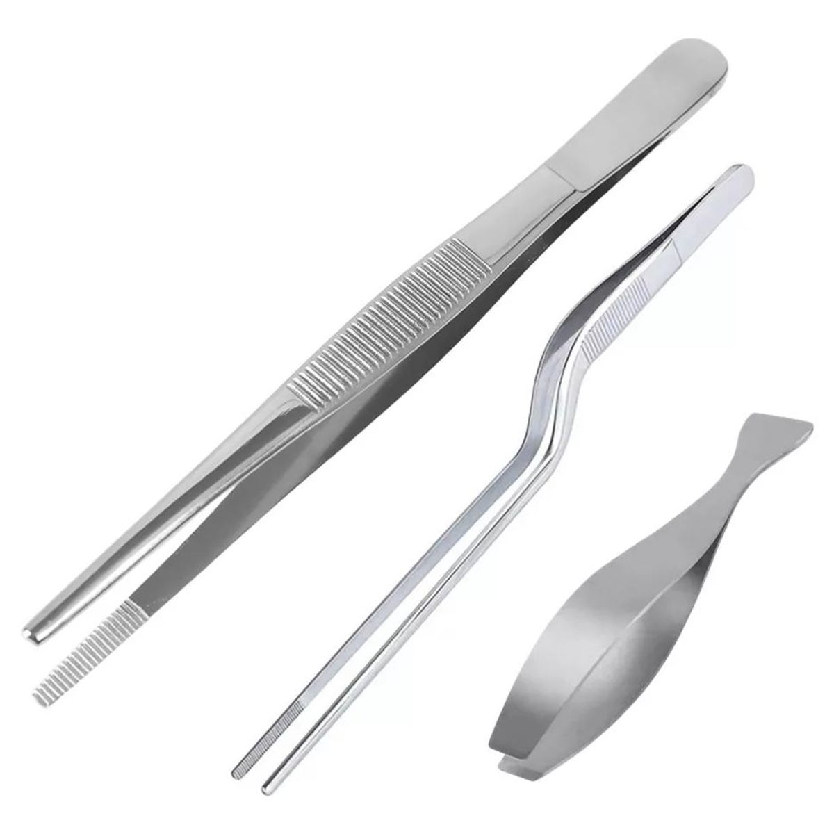 KUANGYE - Juego 3 Pinzas Gastronómicas Para Emplatar Y Espina Pescado
