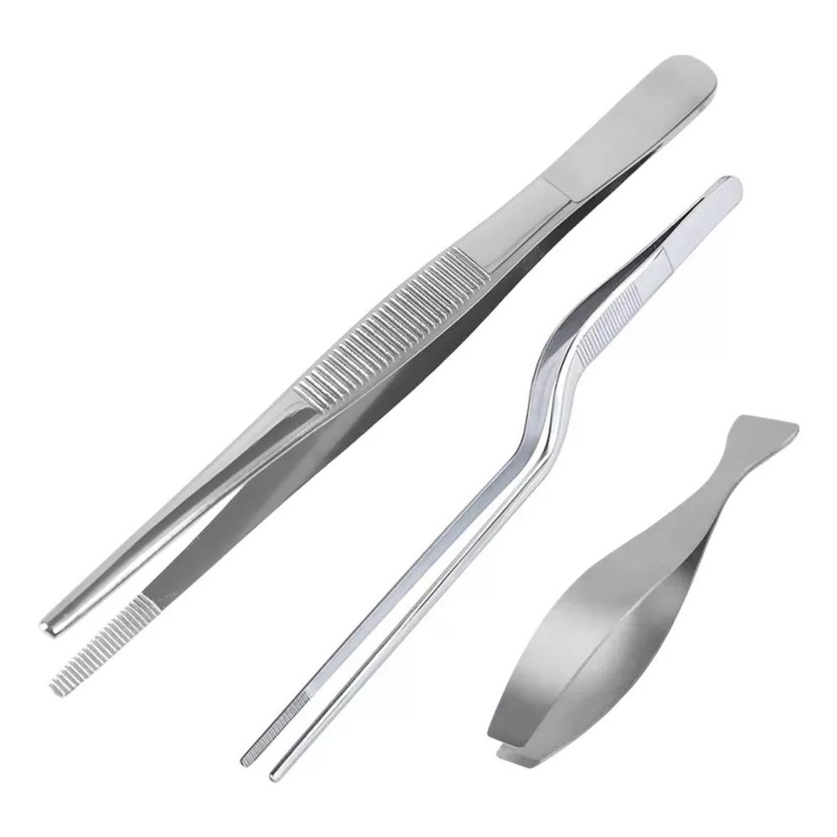 KUANGYE - Juego 3 Pinzas Gastronómicas Para Emplatar Y Espina Pescado