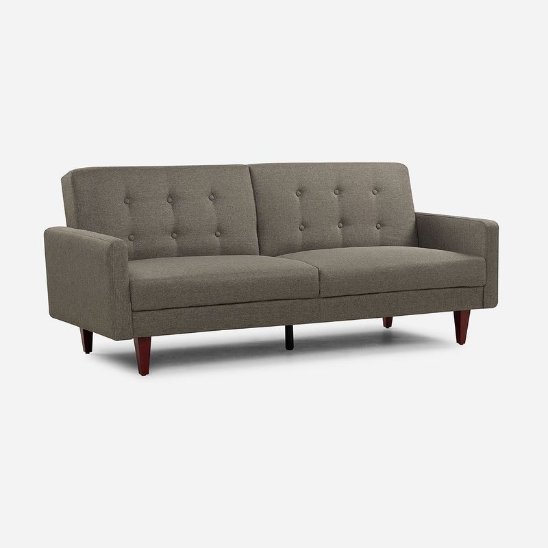 ROSEN - Futón Rosen Violet 3 Cuerpos Tela Taupe