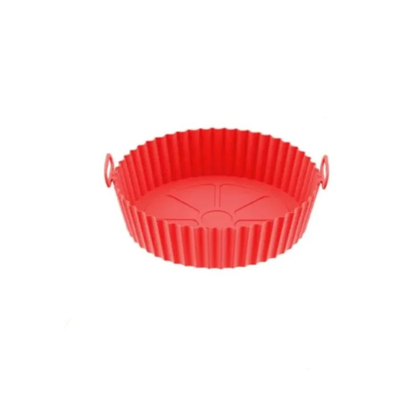 GENERICO - Olla De Silicona Para Freidora De Aire-ROJO