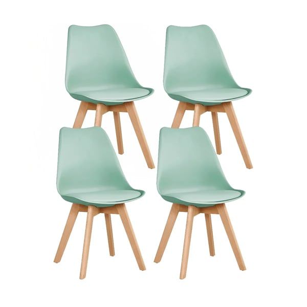 Pack 4 Sillas Tulip Menta