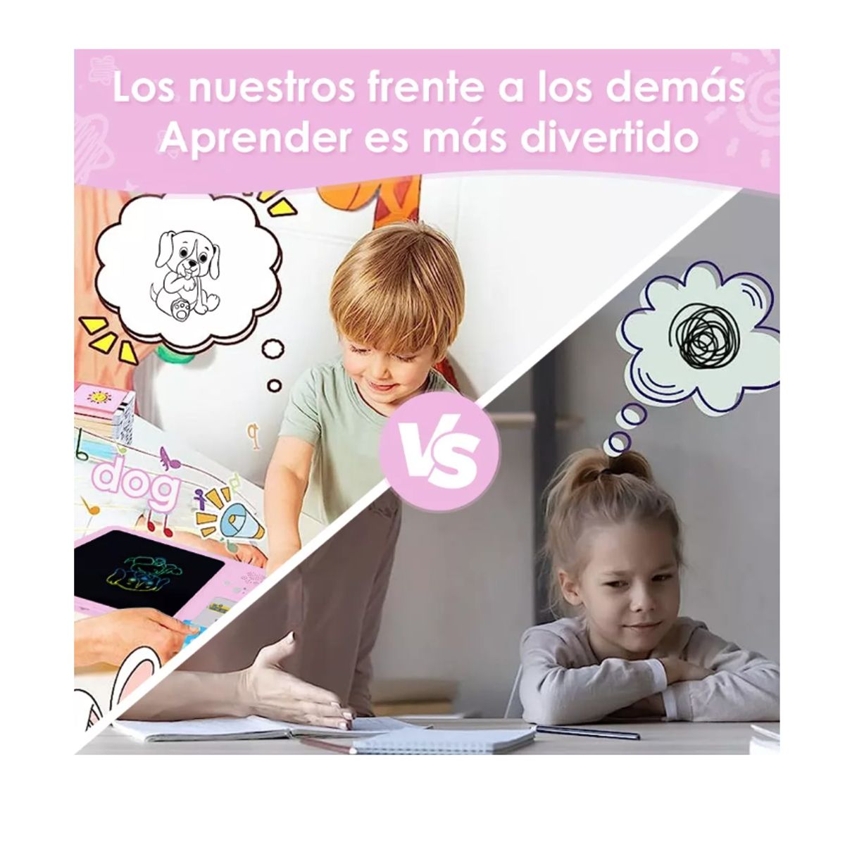 GENERICO - Tablero Didáctico Con 255 Tarjetas Español-inglés Para Niños