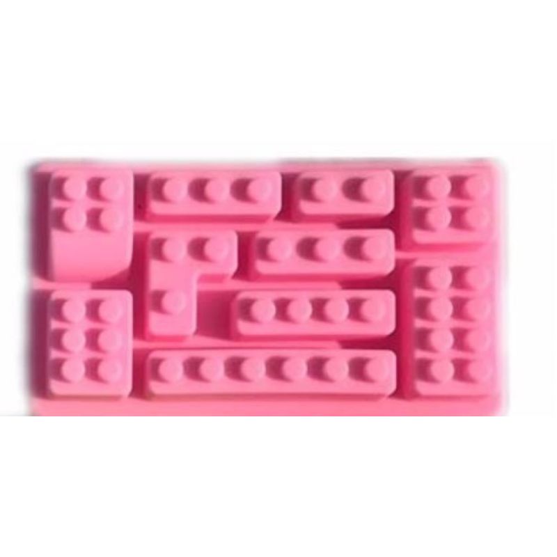 GENERICO - Molde De Silicona 10 Bloques Formas Variadas De Lego +Regalo