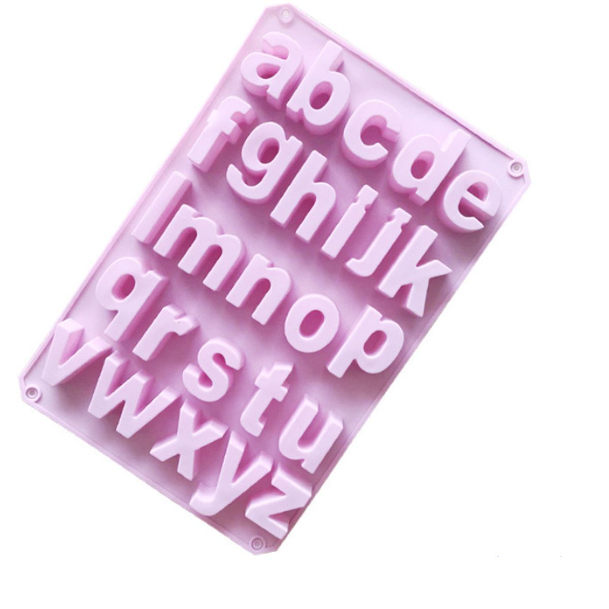 GENERICO - Molde De Silicona Letras Minúsculas Abecedario Completo