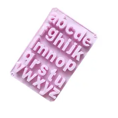 GENERICO - Molde De Silicona Letras Minúsculas Abecedario Completo