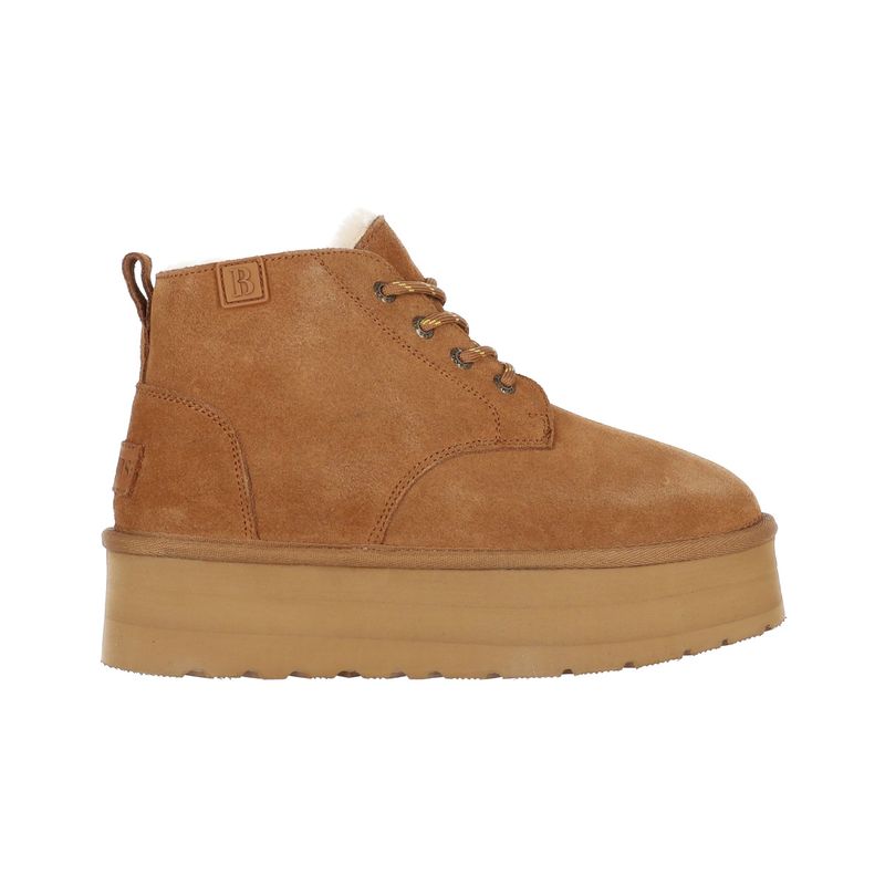 BAMERS - Bota Bamers Lara Cuero Mujer Caramel
