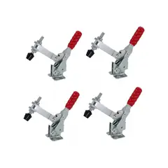 GENERICO - Pack 4 Clamp Presión Vertical Gh-12130 227kg Tirador Rápido