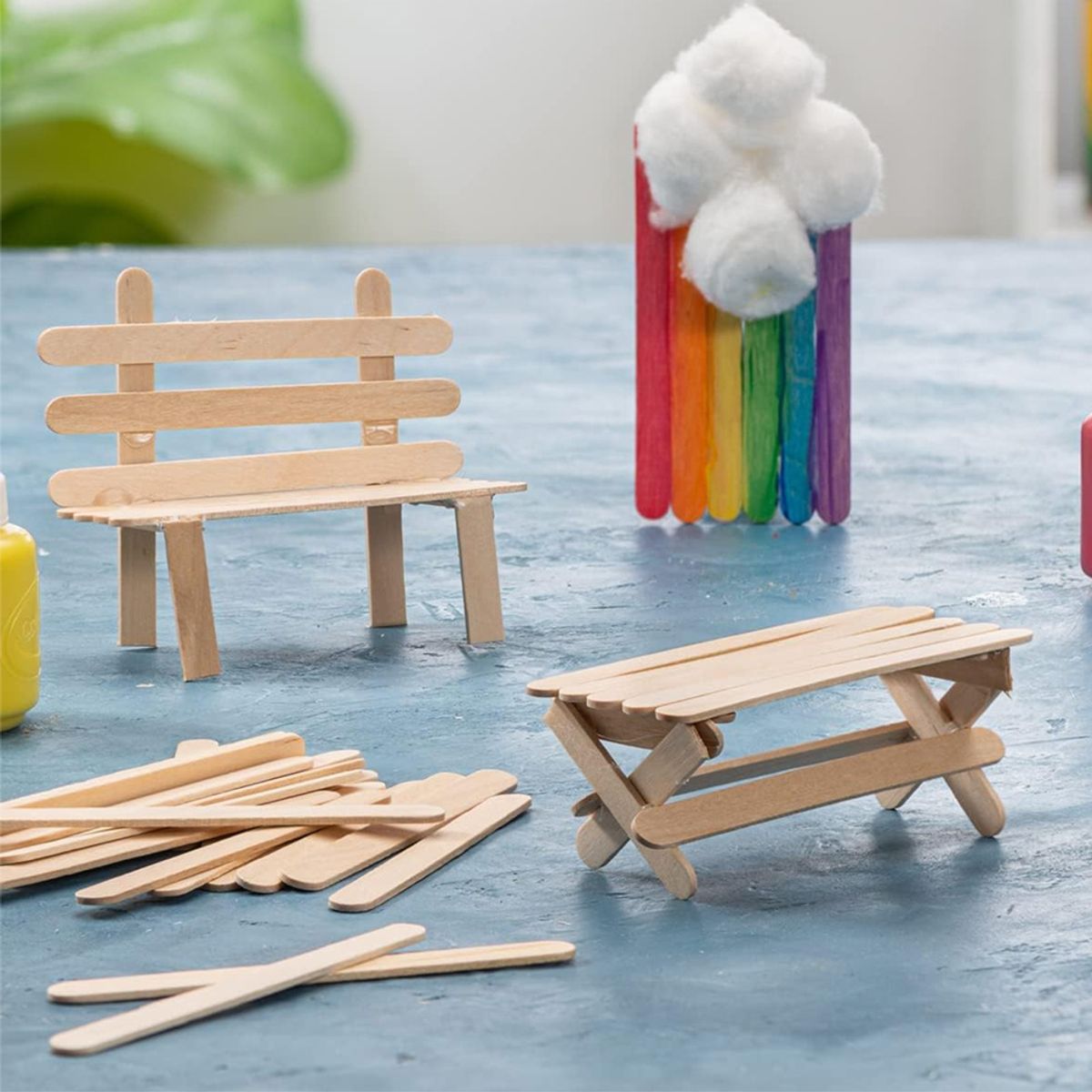 GENERICO - Palitos De Madera Paletas Para Helados Manualidades 93mm X50