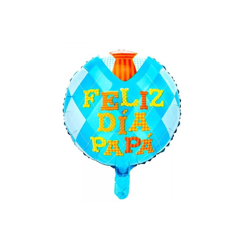GENERICO - Globo Metalico 18 Diseño PaPa Corbata Día Del Padre x1 UNI