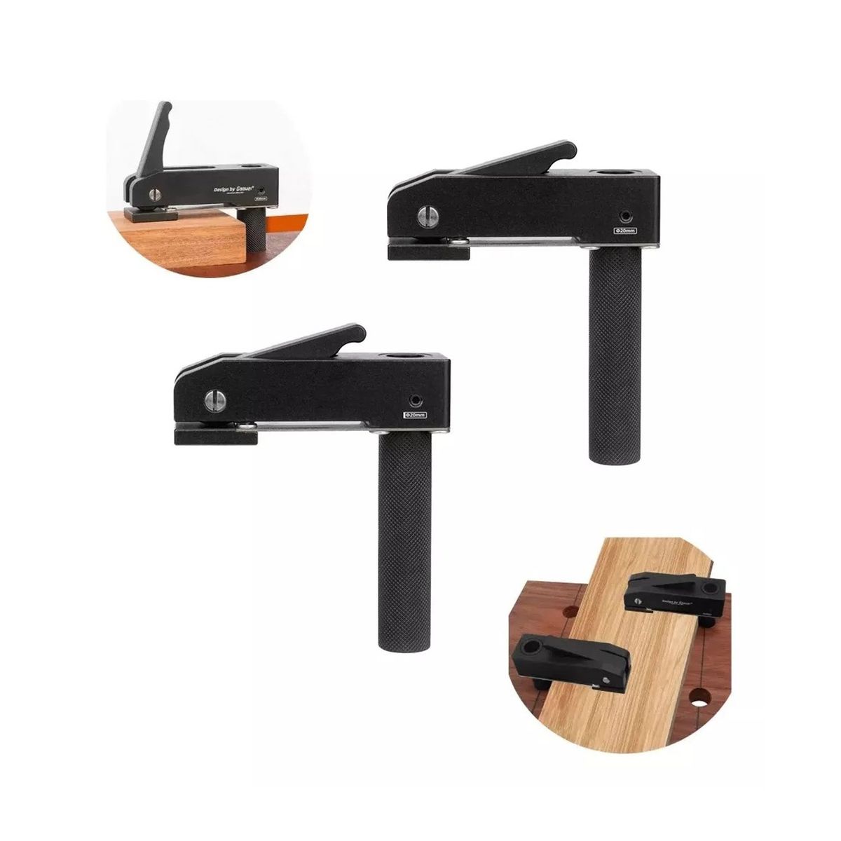 GENERICO - Pack 2 Prensa Banco Tornillo Liberación Rápida Carpintería