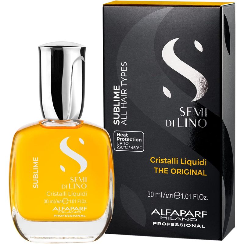 ALFAPARF MILANO - Aceite Pelo Alfaparf Semi Di Lino De cristales 30 ml Sublime.