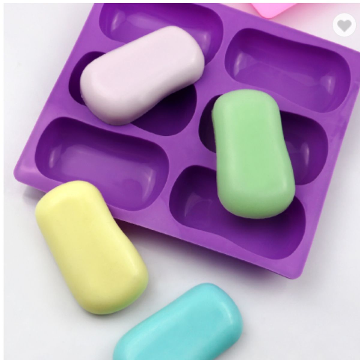 GENERICO - Moldes De Silicona Con 6 Forma De Jabón, Queque, Bizcocho, Repostería