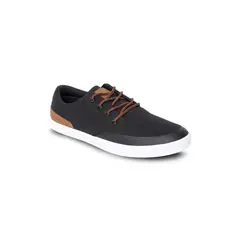 CARDINALE - Zapatillas caña baja Zapatillas hombre textil nassau-0-16 negro