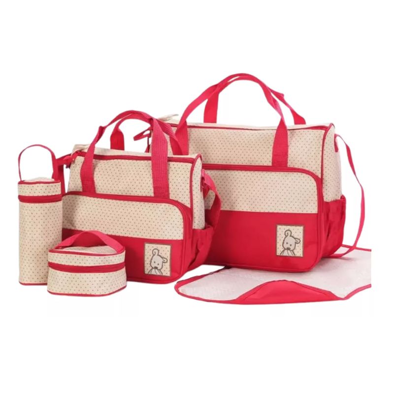 GENERICO - Bolso Maternal 5 Piezas Mudador Colores Envio Gratis Metinca