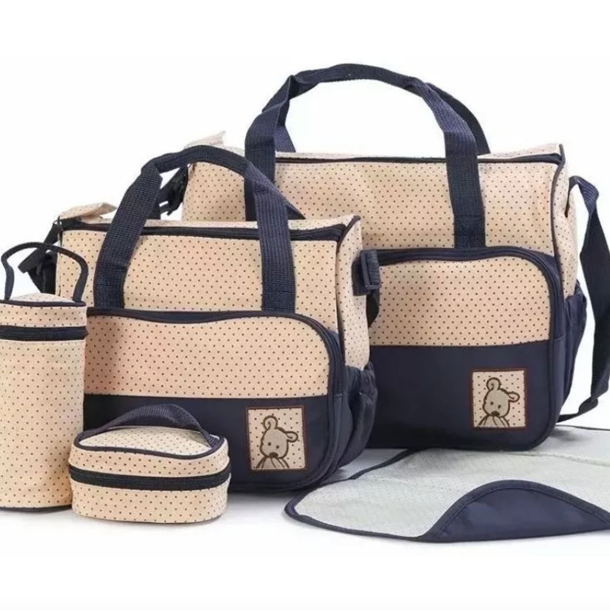 GENERICO - Set Bolsos Mochila Maternal Pañalera