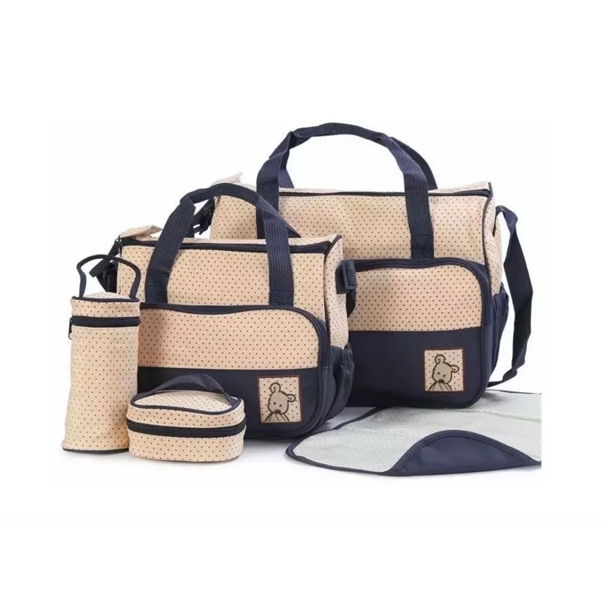 GENERICO - Set Bolsos Mochila Maternal Pañalera