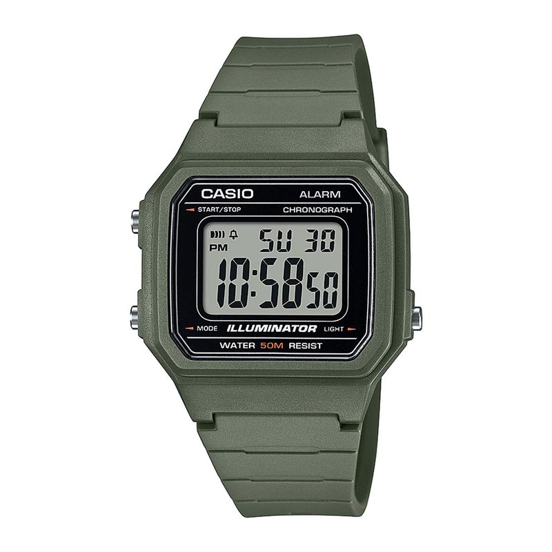 CASIO - Reloj CASIO W-217H-3AVDF Resina Hombre Verde